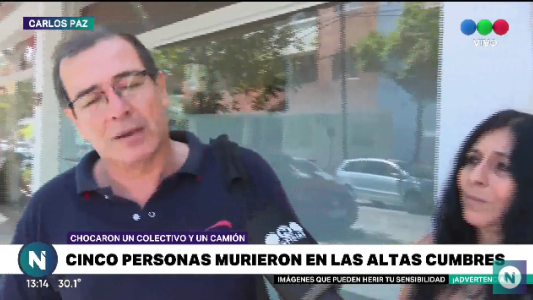 Habló el chofer del micro del accidente con 5 muertos en Altas Cumbres: "Trate de evitarlo y se vino, venía muy rápido"