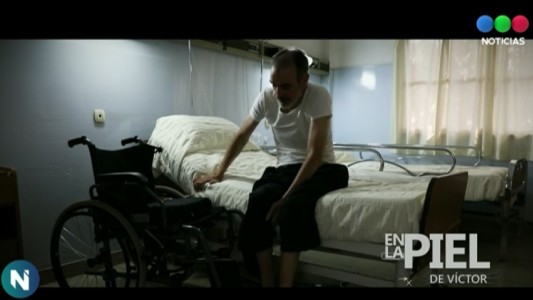 En la piel de Víctor, hace un año que está internado en recuperación