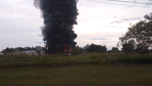 Explosión e incendio de un depósito en Santa Fe