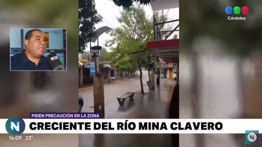 ALERTA: se desbordó el Río Mina Clavero y hay autoevacuados