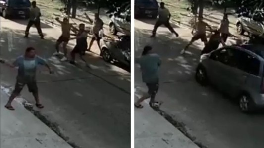 VIDEO: apuñalaron a chofer de Uber, robaron el auto y atropellaron a un vecino que intentó frenarlos