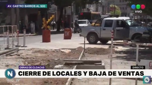 Por una obra inconclusa cayeron las ventas y los comerciantes se quejan