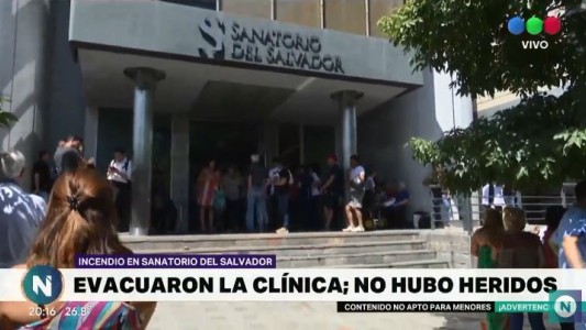Se incendió parte del subsuelo del Sanatorio del Salvador