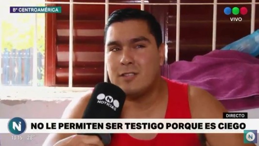 Es no vidente y no le permiten ser testigo de casamiento