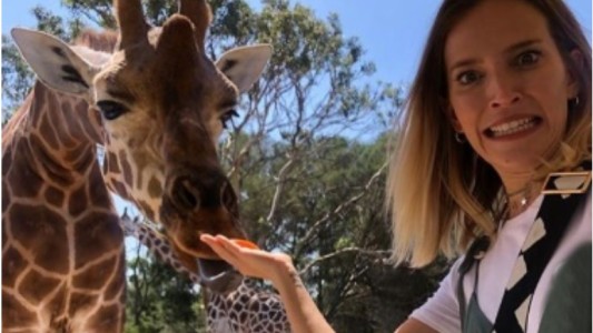 Luisana Lopilato, junto a una jirafa: "Terminamos las dos posando muy sexys"