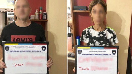 Cayó una pareja de farmacéuticos que había instalado un laboratorio de drogas sintéticas en su casa