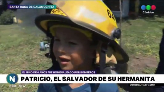 El pequeño héroe de seis años fue homenajeado
