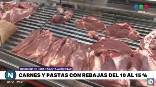 Tarjeta Alimentar: carnes y pasta tendrán descuentos del 10 al 15%