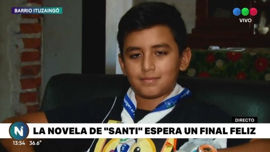 Santi de 11 años superó una leucemia, escribía un libro y le robaron todo