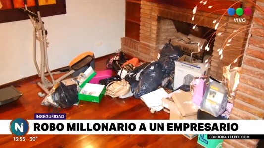 Violento y millonario asalto a empresario