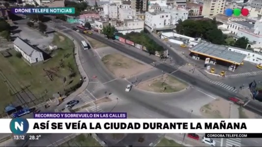 Cuarentena obligatoria desde el aire: Así se veía la ciudad