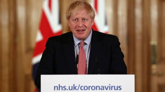 El primer ministro Boris Johnson tiene coronavirus