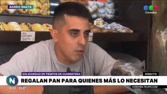 Una panadería regala pan a los que menos tienen