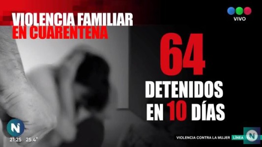Violencia familiar: 64 detenidos en 10 días