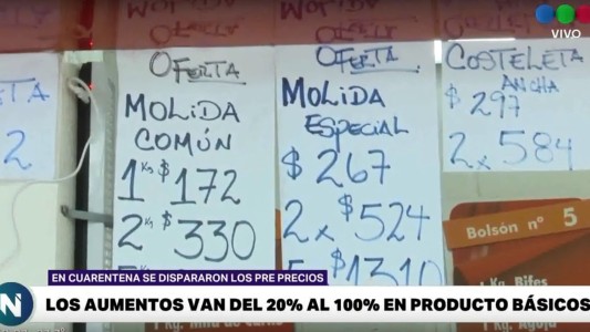 En cuarentena se disparan los precios