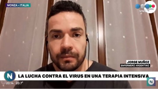 La lucha contra el coronavirus en Italia: el testimonio de un enfermero argentino