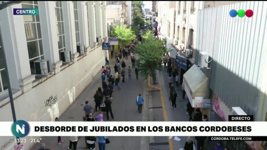 DESDE EL DRONE: Caos en la city bancaria cordobesa, las postales de un día complicado