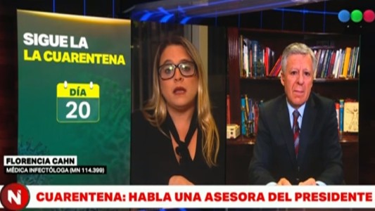Florencia Cahn, asesora del Presidente: "El coronavirus vino para quedarse"