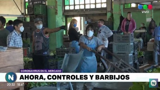 Changarines del Mercado de Abasto piden barbijos