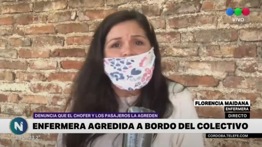Enferemera cordobesa maltratada y agredida por un chofer de colectivo