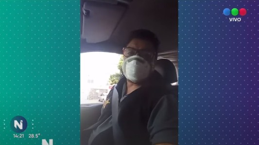 Choferes de taxi y colectivo se solidarizan con la enfermera