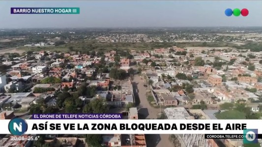Desde el drone de Telefe Noticias te mostramos el bloqueo en Nuestro Hogar 3