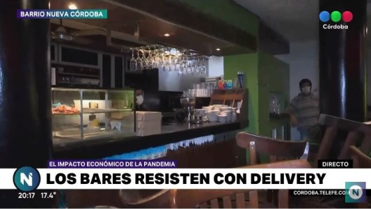 Los bares cordobeses resisten gracias al delivery