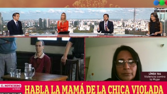 "No tiene que salir más" dijo la mamá de la chica violada por un ex policía con domiciliaria