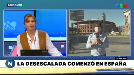 Telefe Noticias en Barcelona: argentinos varados se las ingenian para subsistir en España