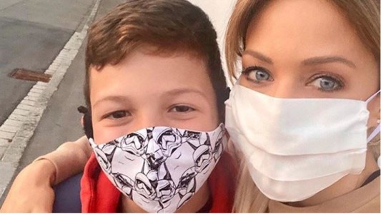 Evangelina Anderson contó el extenso protocolo del regreso a clases de su hijo