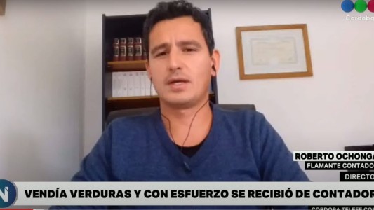 Historia de superación: Vendía verduras en un carro y se recibió de contador