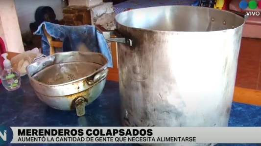 Merenderos colapsados por la crisis económica