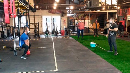 Gimnasios marplatenses ensayaron reapertura bajo un estricto protocolo
