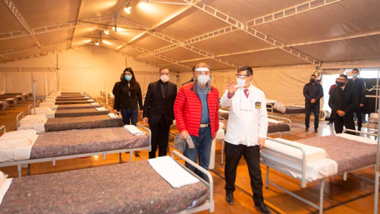 Así son las carpas sanitarias de la cárcel de Bouwer