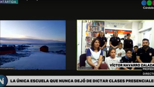 En la Antártida la educación no para