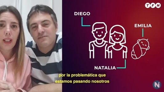 Natalia y Diego necesitan viajar a Ucrania para recibir a Emilia