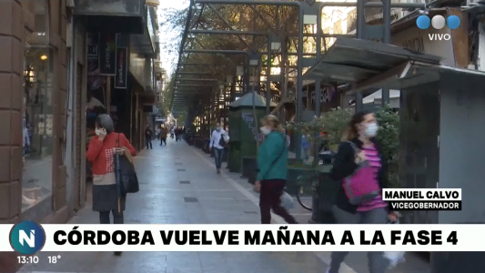 VIDEO: detalles de la reapertura de comercios, Córdoba en "Fase 4" desde este martes