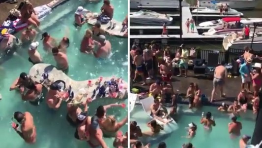 Crece la indignación por una gran fiesta con pileta en plena pandemia de coronavirus