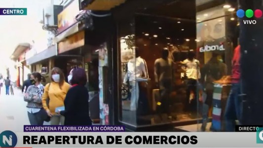 Volvieron a abrir los comercios de Córdoba