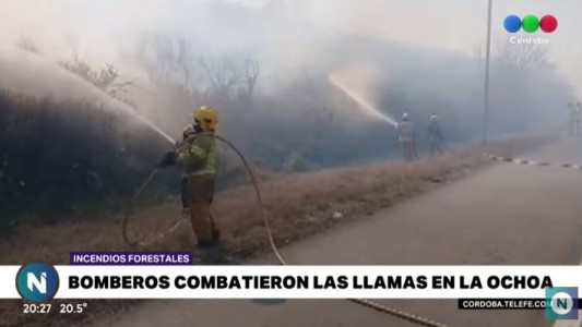 Bomberos combatieron incendios en Malagueño