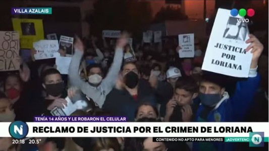 Familiares y vecinos pidieron justicia por Loriana