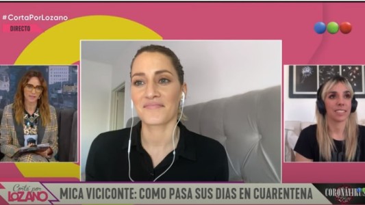 Mica Viciconte en el diván de Cortá por Lozano
