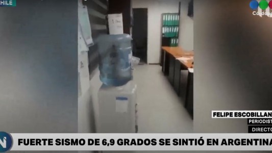 Temblor en Chile y también se sintió en Argentina