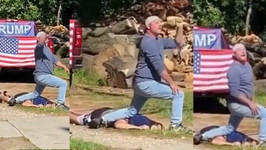 VIDEO: hombres blancos se burlan de la forma en la que murió George Floyd