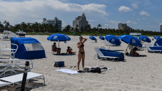 Abrieron las playas de Miami después de tres meses cerradas por el coronavirus