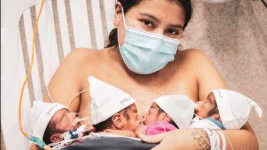 Tuvo cuatrillizos en cuarentena: antes viajó 1500 kilómetros para salvar a sus bebés