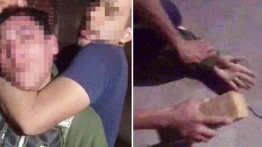 Le rompieron los dedos con un ladrillo a un acusado de robar