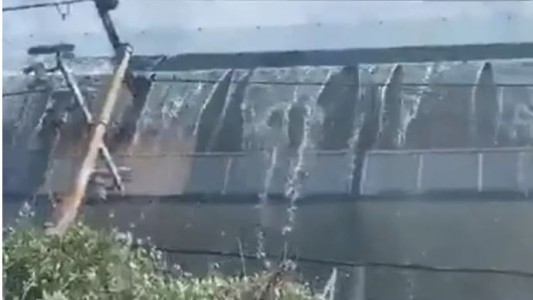 Terremoto en México: el momento en el que se desborda una pileta en una terraza