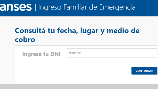 Ingresá y consultá fecha, lugar y medio de cobro del IFE