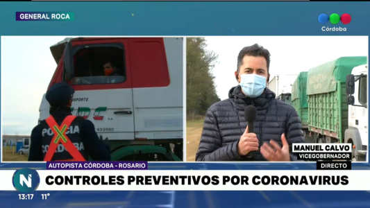Controles en ingresos a la provincia de Córdoba, por ahora no se detectaron casos sospechosos de coronavirus